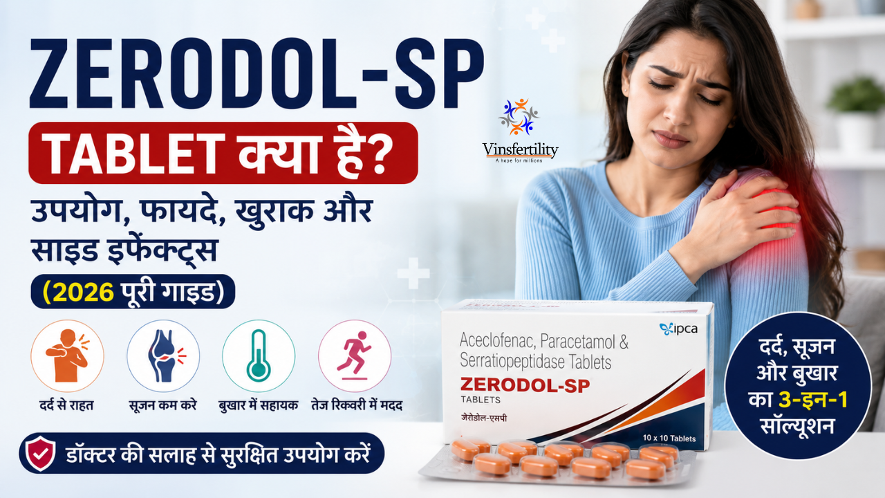 Zerodol-SP Tablet क्या है: उपयोग, फायदे, खुराक और साइड इफेक्ट्स (2026 पूरी गाइड)